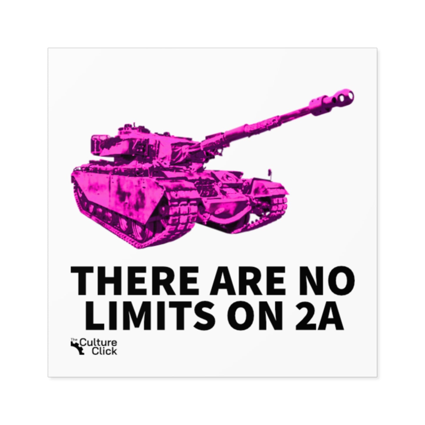 "There Are No Limits on 2A" Vinyl Sticker